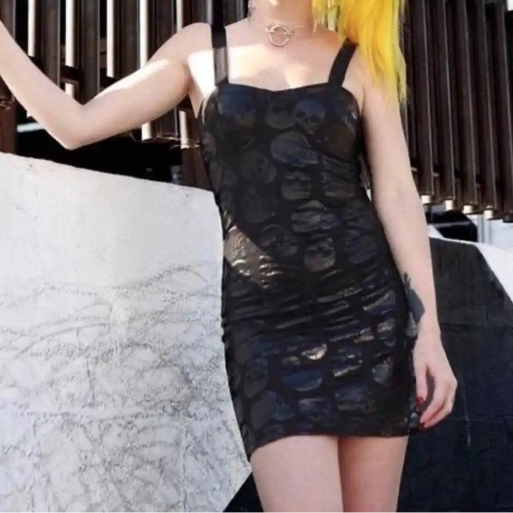 Dolls Kill Skulz Club Mini Dress
